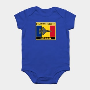 Romanian Air Force F-16 Falcon Baby Bodysuit